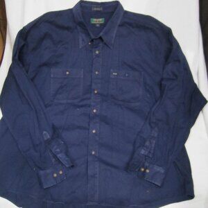 Colours by Alexander Julian, Navy Blue Men's Shirt, sz 4X
